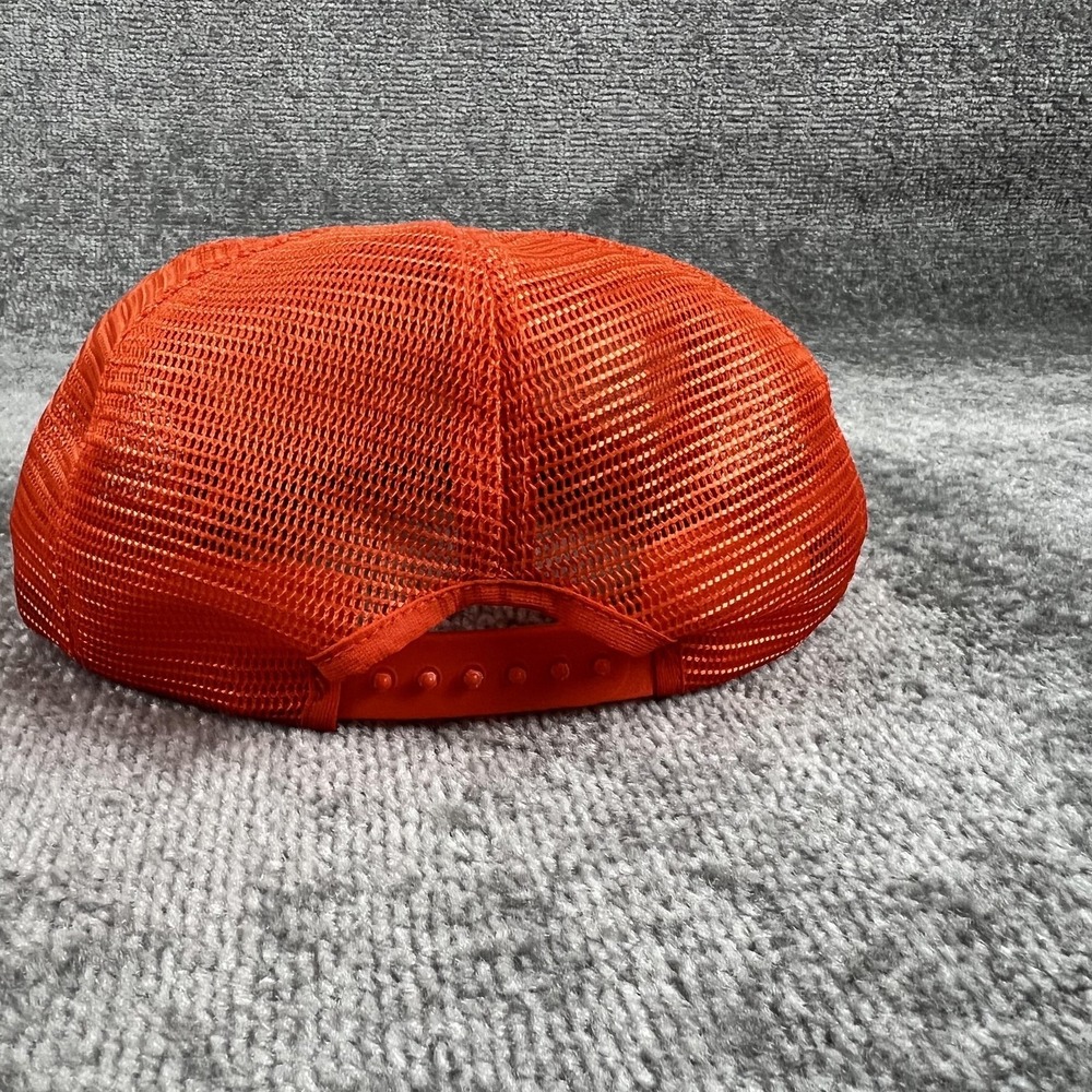 Vintage Texas Longhorns Hat Cap Mens One Size Orange NCAA Football Mesh Trucker - Picture 3 of 12